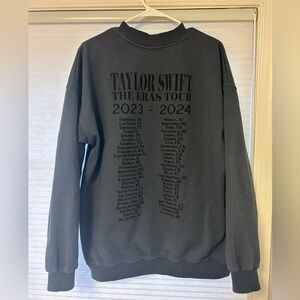 Taylor Swift Eras Tour blue crewneck sweatshirt